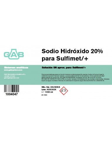 SODIO HIDROXIDO 20% (aprox.5N); GAB...