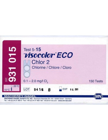 VISOCOLOR ECO CLORO 0.1-2.0 mg/l...