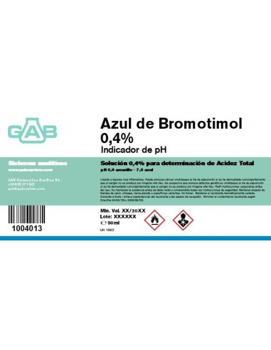 AZUL BROMOTIMOL 0.4% GAB 60 ml