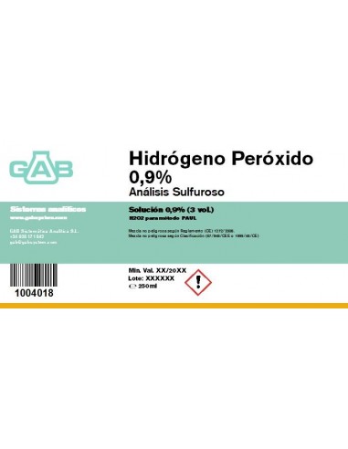 HIDROGENO PEROXIDO 0.9% Analisis...