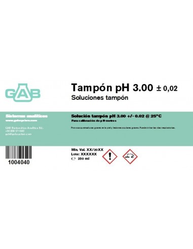 TAMPON pH 3.00 GAB 250 ml